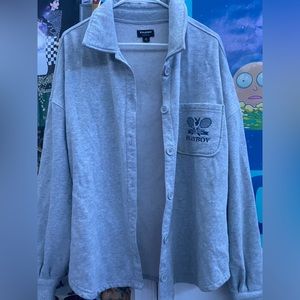 Playboy tennis club ( by pacsun) Gray Long sleeve sweater 🐰